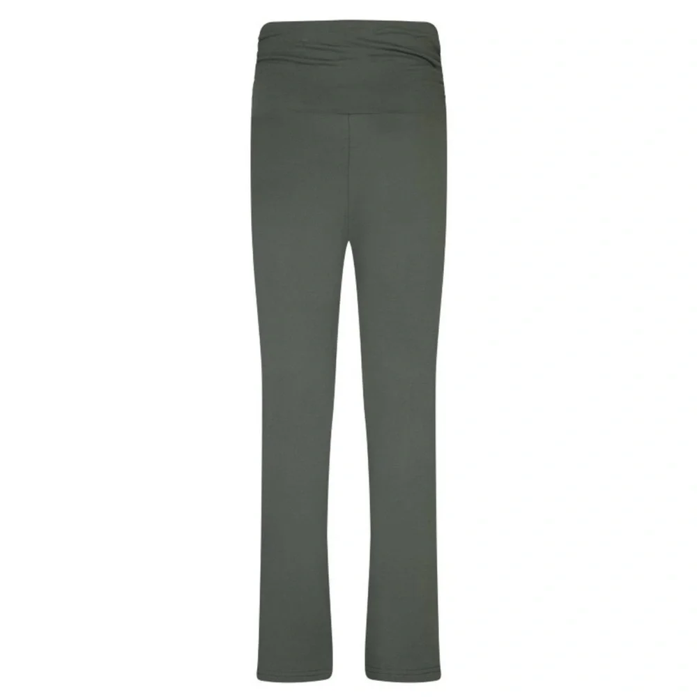 XS Converse Girls’ Fold Over Flare Leggings Grey